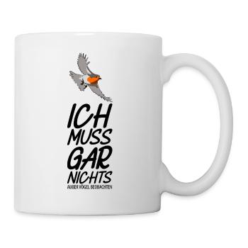 Vogelbeobachtung Vögel Beobachten Birding Vogel - Tasse - Weiß - Rechts