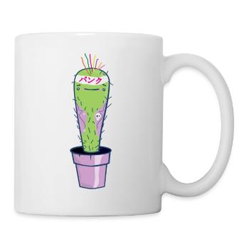Punk rock kawaii cactus. - Mug blanc - blanc - Droite