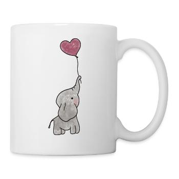 Cœur d’éléphant - Mug blanc - blanc - Droite