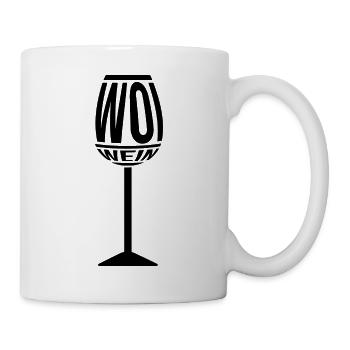 Weinglas Woi Pfalz Wein Vino Schorle Pfälzer Glas - Tasse - Weiß - Rechts
