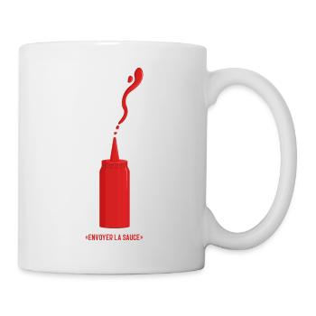 envoyer la sauce ketchup V2 - Mug blanc - blanc - Droite