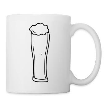 Beer Drawing Party Celebrate Black - Mug - white - Right