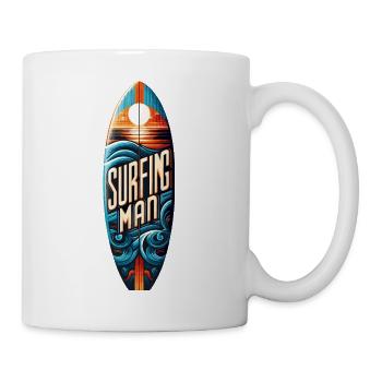Un design de surf pour les vrais surfeurs - Mug blanc - blanc - Droite