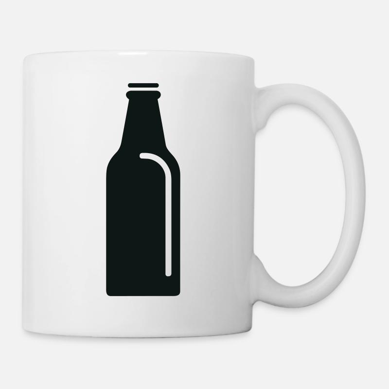 Bouteille de bière - Mug blanc - blanc