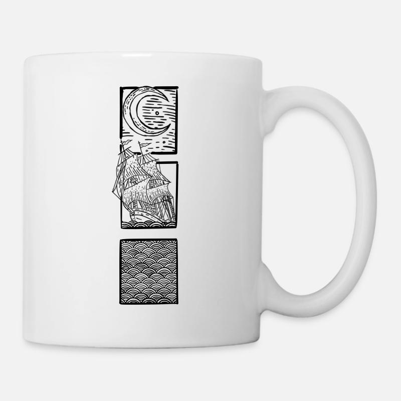 Vaisseau lunaire - Mug blanc - blanc