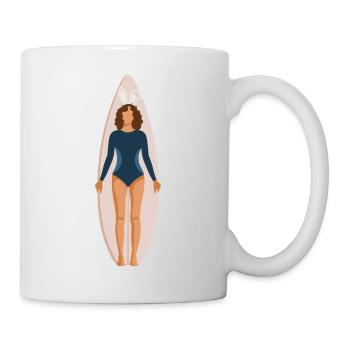 Easter Surfergirl - Tasse - Weiß - Rechts