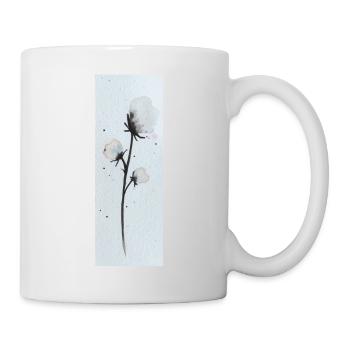 Baumwollblüte Cottonflowers - Tasse - Weiß - Rechts
