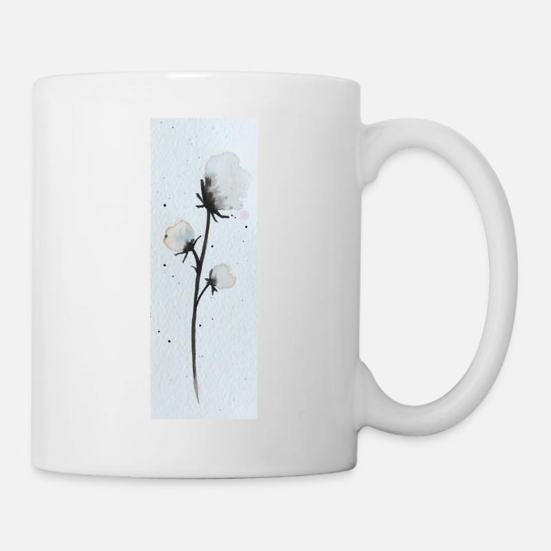 Baumwollblüte Cottonflowers - Tasse - Weiß