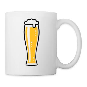 Wheat Beer Glass (Weiss Beer / Beer Drinker / 2C) - Mug - white - Right