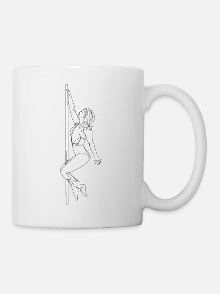 Poledance oneline - Tasse - Weiß