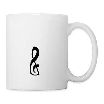 Musik Notenschlüssel Note Krawatte Anlass Stil - Tasse - Weiß - Rechts