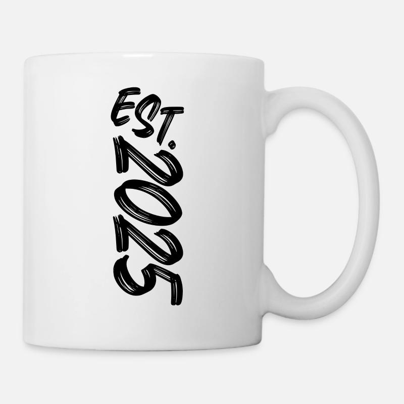 Est. 2025 - Établi en 2025 - Cadeau d’anniversaire - Mug blanc - blanc