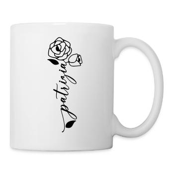 Patrizia Nom Prénom Fleur - Mug blanc - blanc - Droite