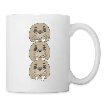 Paquet triple de morse - Mug blanc - blanc - Droite