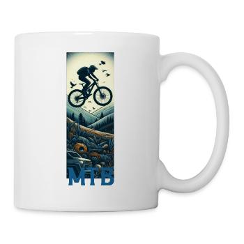 VTT - Mug blanc - blanc - Droite