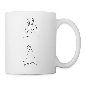 bunny girl. (black lines) (by Leni Riosa) - Mug - white - Right