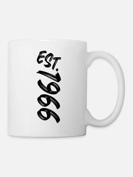 Est. 1966 - Established 1966 - Geburtstag Geschenk - Tasse - Weiß