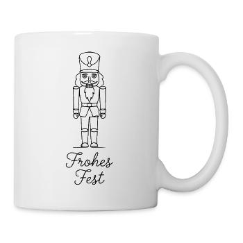 Joyeux Noël Casse-Noisette traditionnel - Mug blanc - blanc - Droite