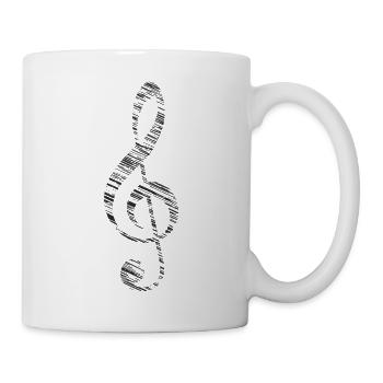Clé de musique - Mug blanc - blanc - Droite