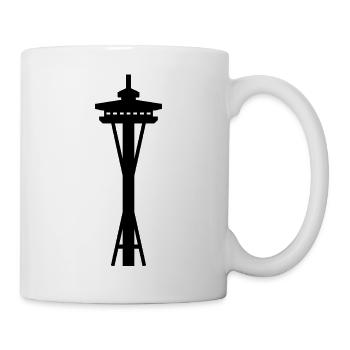 Aiguille spatiale - Mug blanc - blanc - Droite