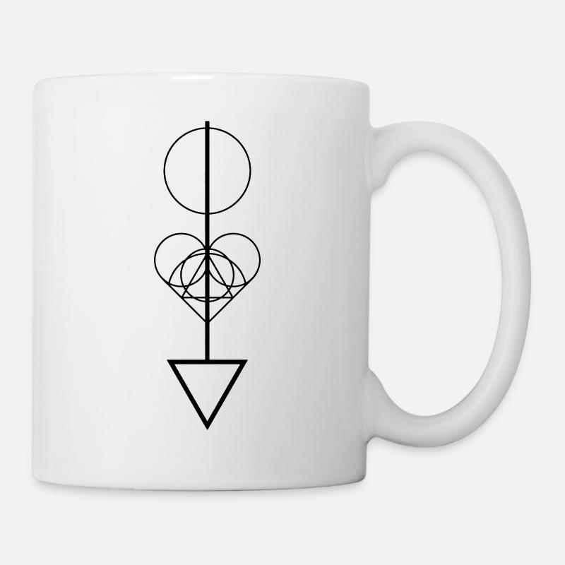 Flèche géométrique - Mug blanc - blanc