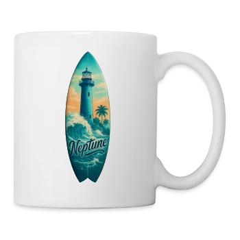 Planche de surf Neptune Lighthouse - Mug blanc - blanc - Droite