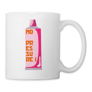 Kein Druck - Tasse - Weiß - Rechts