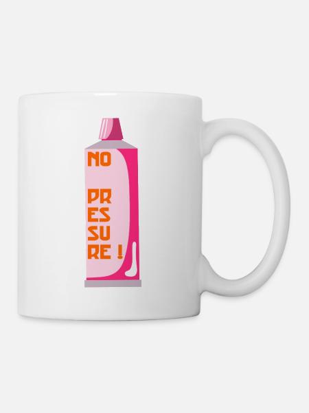 Kein Druck - Tasse - Weiß