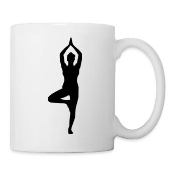 Yoga Silhouette  - Tasse - Weiß - Rechts