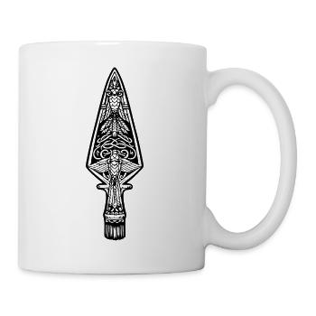 Stammespfeilspitze | Bogenschießen - Tasse - Weiß - Rechts