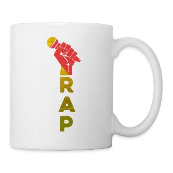 Emblème du micro RAP Fist - Mug blanc - blanc - Droite