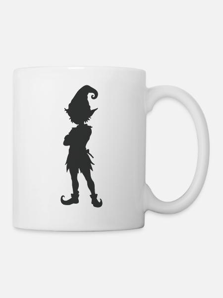 elfe_silhouette- - Tasse - Weiß