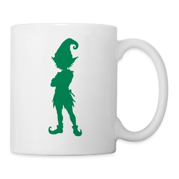 elfe_silhouette - Tasse - Weiß - Rechts