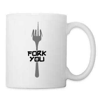 Ich gabel dich - Tasse - Weiß - Rechts