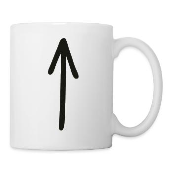 Up arrow - Mug - white - Right