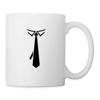Cravate cravate pour la promotion - Mug blanc - blanc - Droite