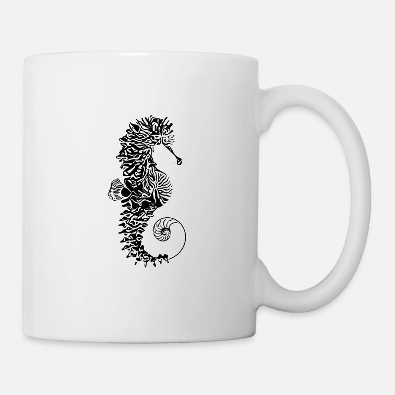 Seepferd - Tasse - Weiß