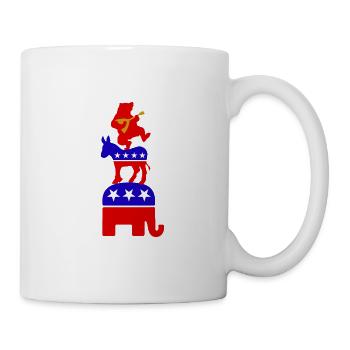 Weltmusiker Russischer Bär mit Balalaika - Tasse - Weiß - Rechts