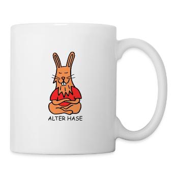 Alter Hase - Tasse - Weiß - Rechts