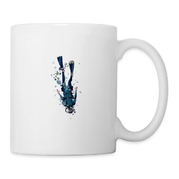 Cadeau de plongée sous-marine de plongée sous-marine - Mug blanc - blanc - Droite