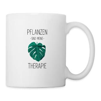Pflanzen sind meine Therapie - Tasse - Weiß - Rechts
