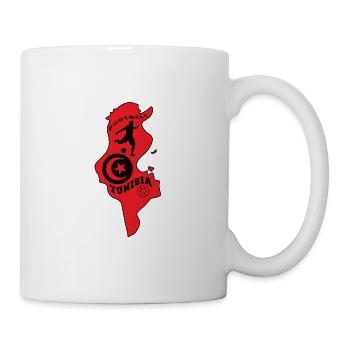 Tunesien Fußball Mannschaft Meisterschaft - Tasse - Weiß - Rechts