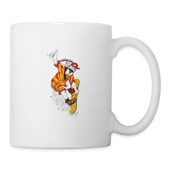 Snowboard, Natur, Wiltsch, Haslital, Schweiz - Tasse - Weiß - Rechts
