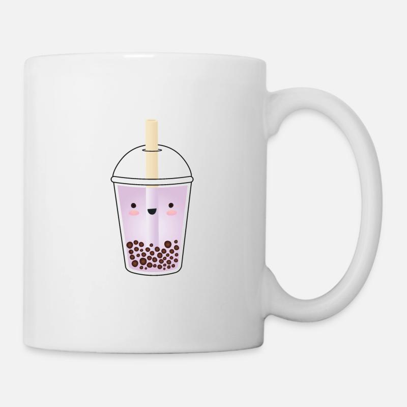 Purple Taro Bubble Tea Kawaii - Mug - white