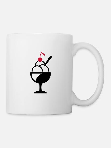 Eisbecher - Tasse - Weiß