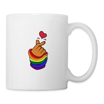 Lgbt Korean Heart Transgender Gift - Mug - white - Right