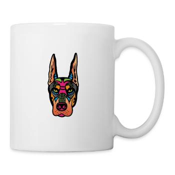 Skull Doberman. Painter Poison - Mug - white - Right