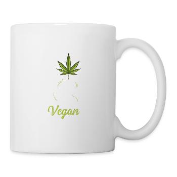 I am a vegan smoker poison - Mug - white - Right