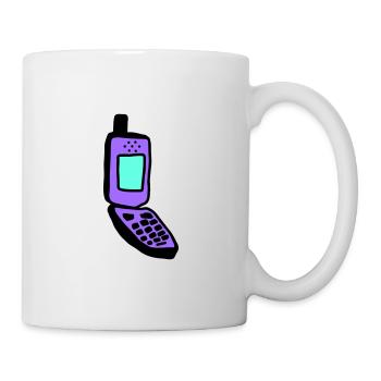 Flip phone - Mug - white - Right