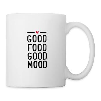 bonne nourriture - Mug blanc - blanc - Droite